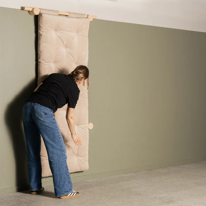 Karup Design - Hooked 75 Sofabett inkl. Bravo Matratze 75 x 200 cm, ivory