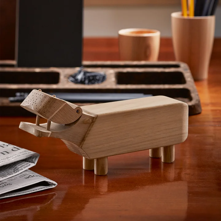 Kay Bojesen - Holz-Flusspferd, Eiche natur