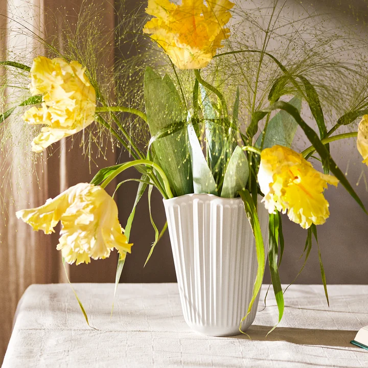 Kähler Design - Hammershøi Unfold Vase, H 20,5 cm, weiß