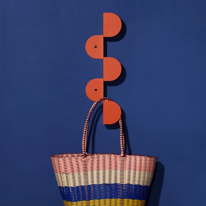 Nobodinoz - Vibes Wandgarderobe, 37 cm, burnt red