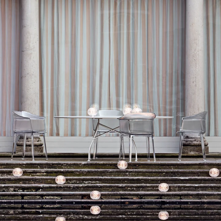 Kartell - Papyros Armlehnstuhl, glasklar