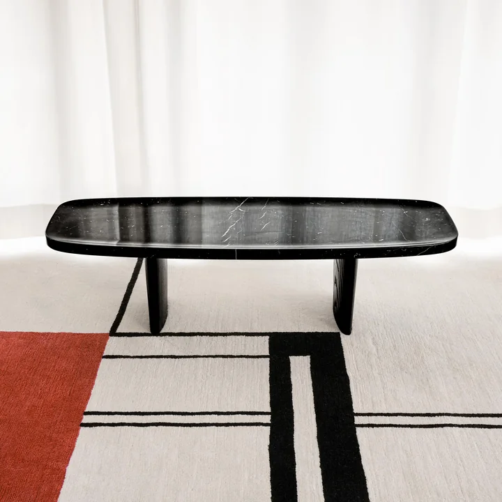 ClassiCon - Matéria Beistelltisch, 110 x 39 cm, Marmor Nero Marquina / schwarz