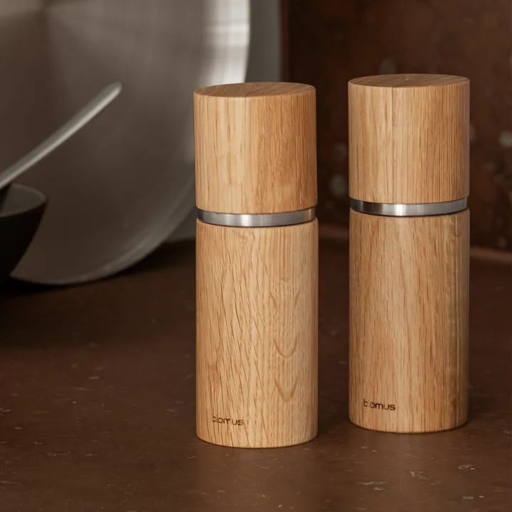 Blomus - Pepe Salz- und Pfeffermühle, eiche (2er Set)