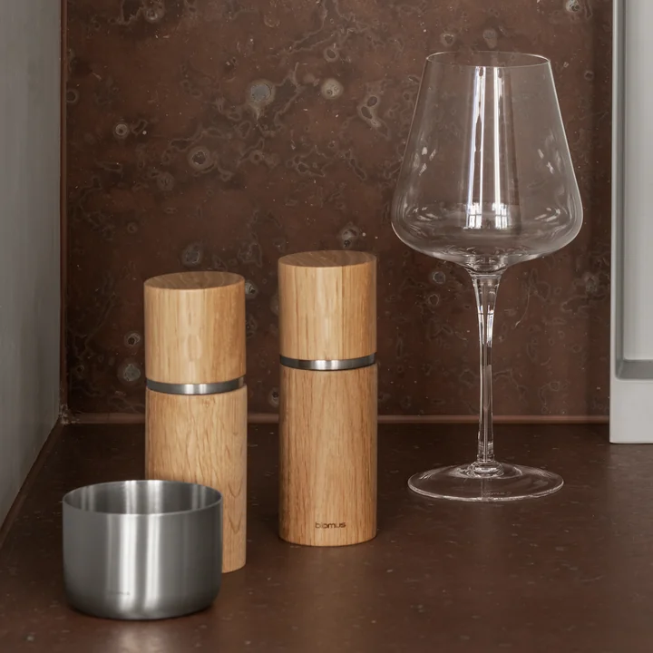 Blomus - Pepe Salz- und Pfeffermühle, eiche (2er Set)