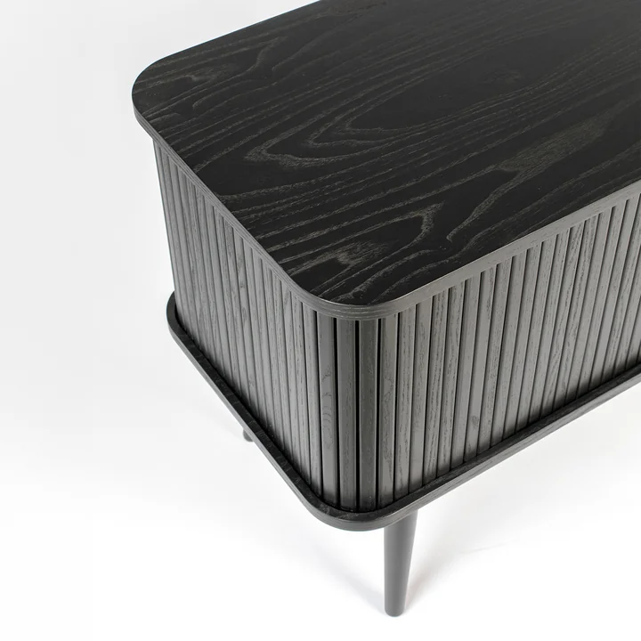 Zuiver - Barbier Sideboard mit Schiebetüren, schwarz