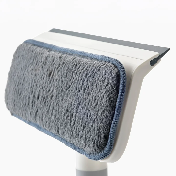 Joseph Joseph - CleanTech 2-in-1 Mikrofaser-Fensterwischer und -abzieher, stone