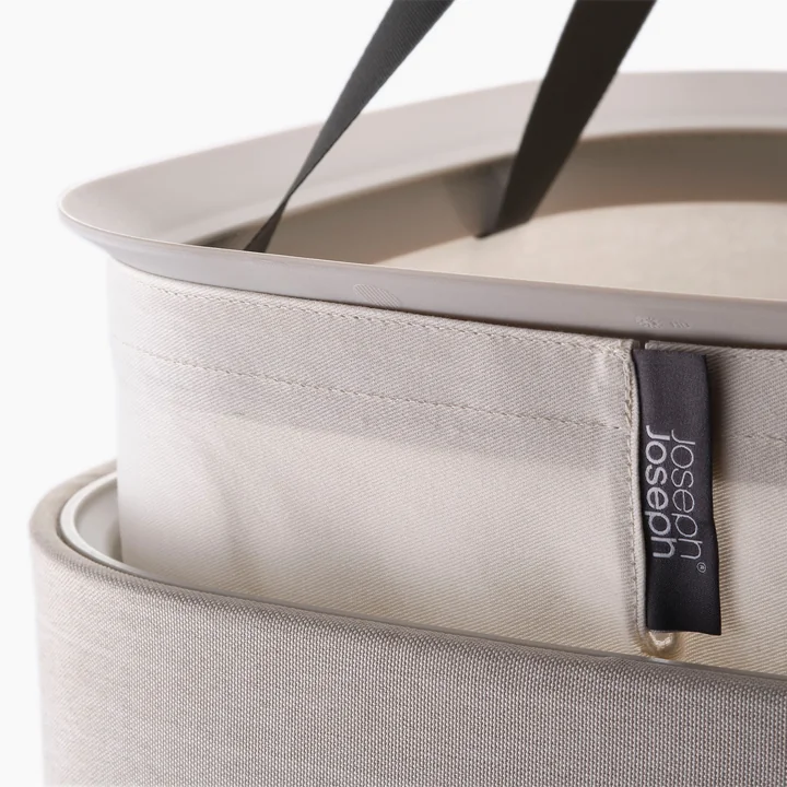 Joseph Joseph - Tota One Wäschekorb mit einem Fach 60 l, ecru