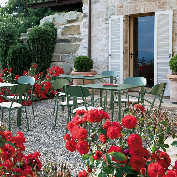 Vermobil - Fox Tisch, 80 x 80 cm, dunkelgrün