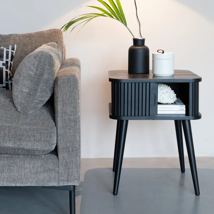 Zuiver - Barbier Beistelltisch, schwarz
