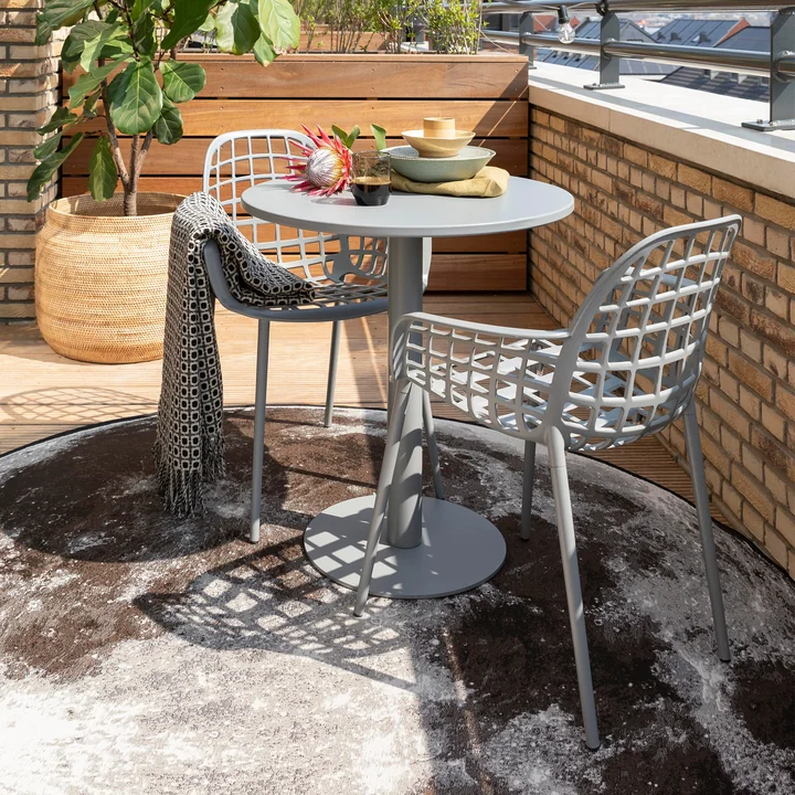 Zuiver - Metsu Bistrotisch, hellgrau