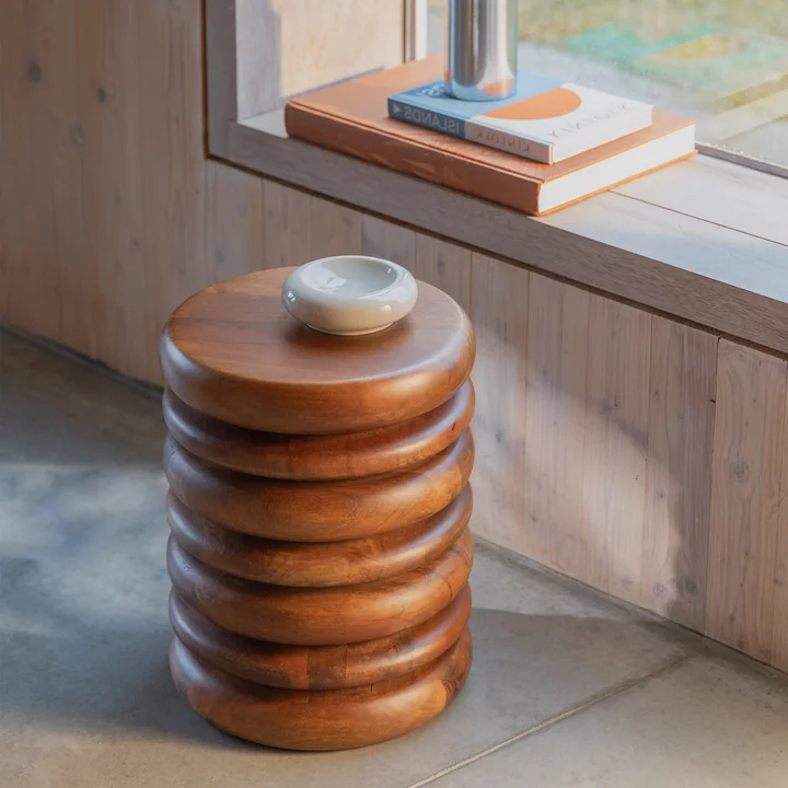 Zuiver - Disc Hocker / Beistelltisch, braun