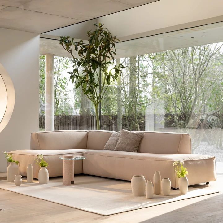 Zuiver - Fat Freddy Rib Ecksofa, links / natural