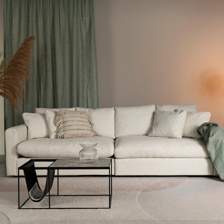 Zuiver - Sense 3-Sitzer Sofa, cream