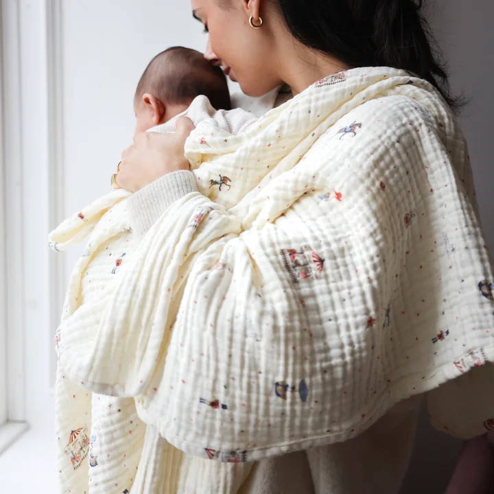 Cam Cam Copenhagen - Musselin Decke, 100 x 100 cm, carousel