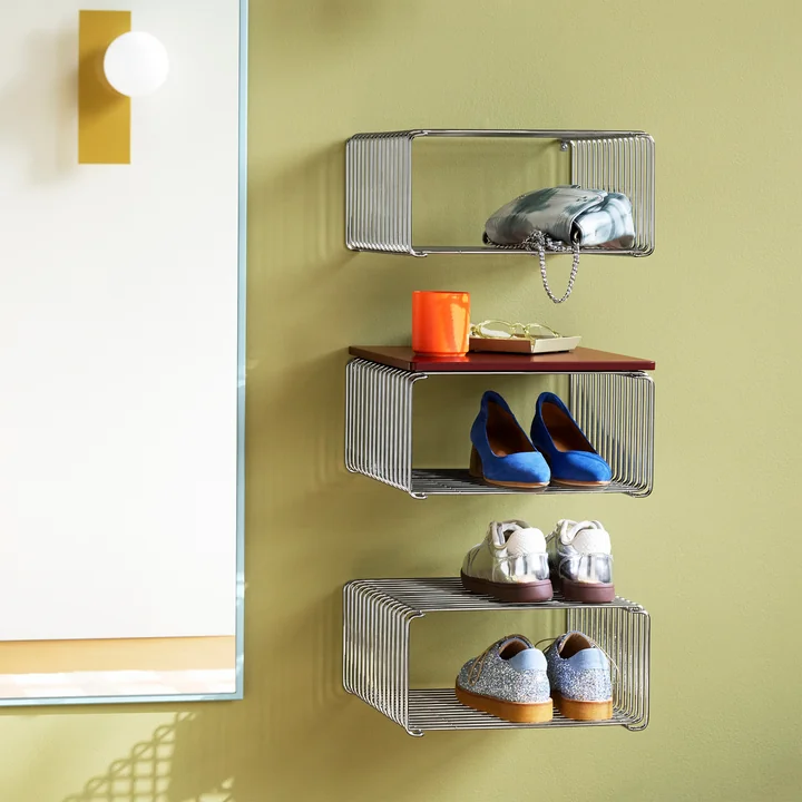 Montana - Panton Wire Half Height Regal 34,8 cm, chrome