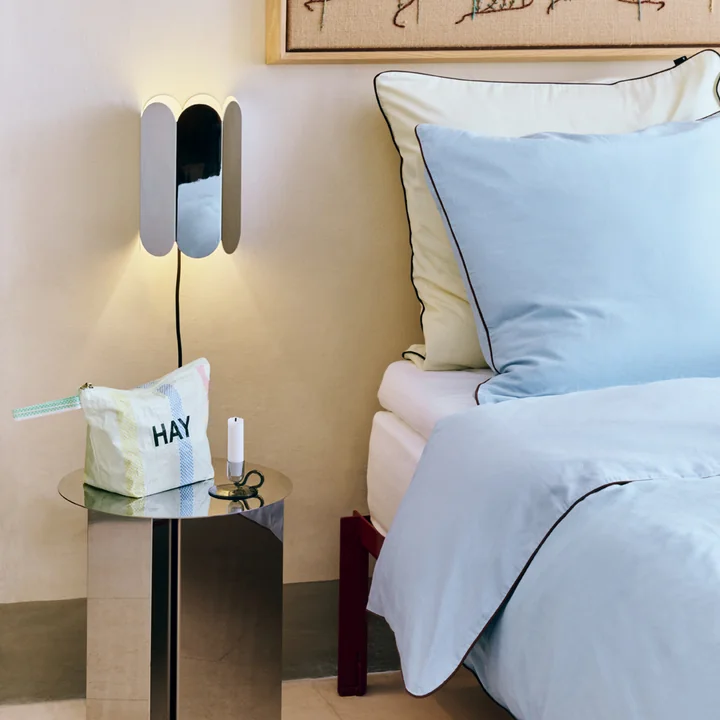 HAY - Arcs Wandleuchte mit Stecker, mirror