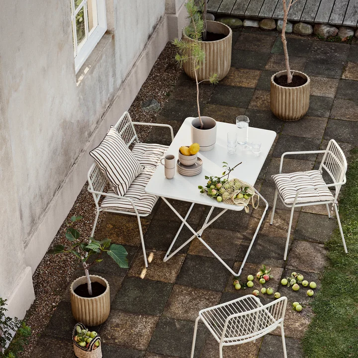 Broste Copenhagen - Fiber Pflanztöpfe, antique beige