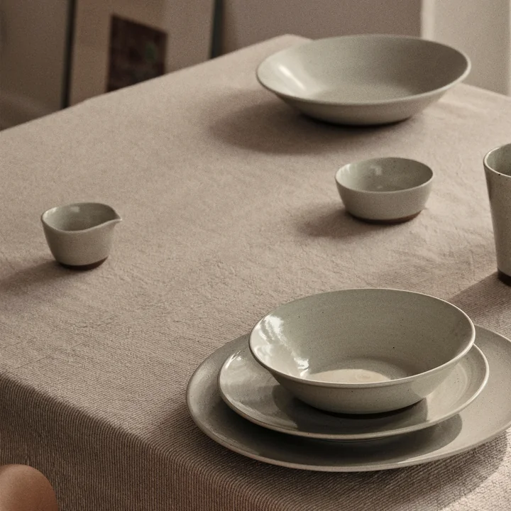 Broste Copenhagen - Grød Schale mit Ausguss, Ø 7,5 x H 4,4 cm, sand