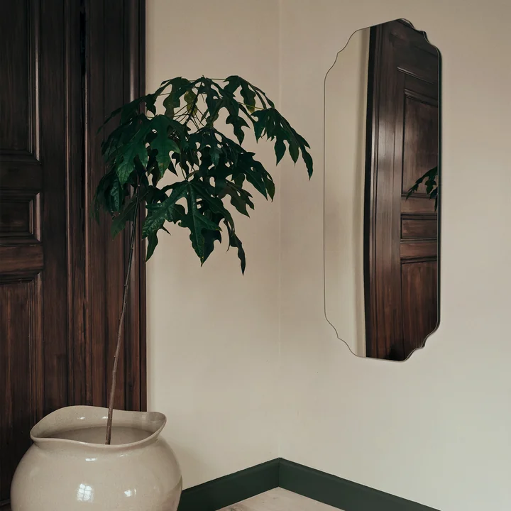 Broste Copenhagen - Lulu Wandspiegel, 50 x 120 cm, schwarz