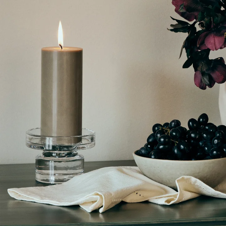 Broste Copenhagen - Petra Kerzenständer, Ø 11 x H 8 cm, clear