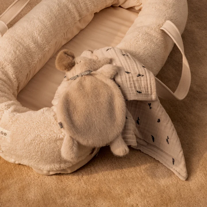 LIEWOOD - Lewis Musselintücher aus Bio-Baumwolle, mini whale, sandy 