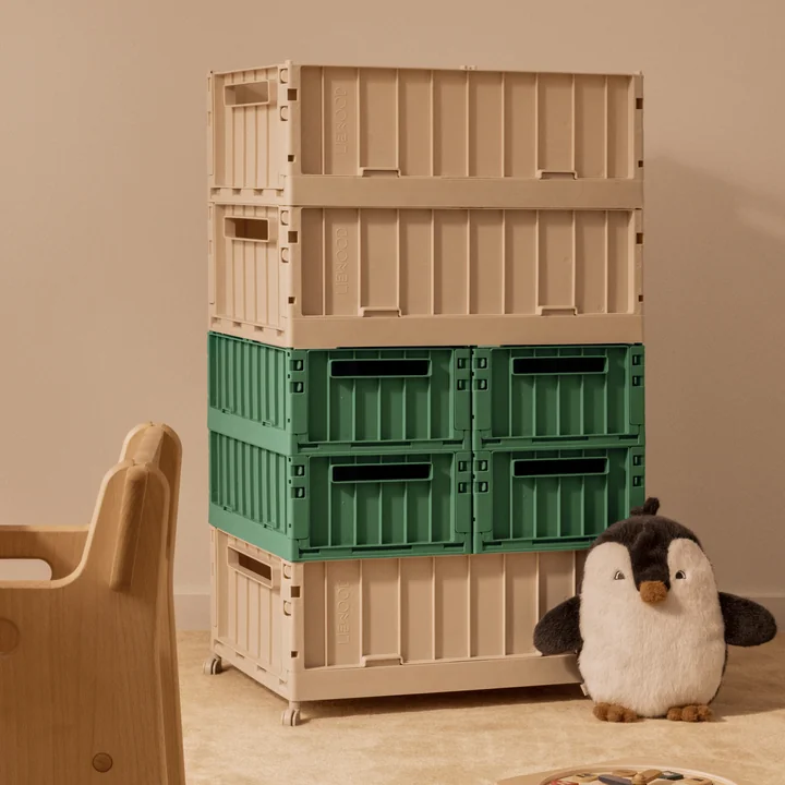 LIEWOOD - Weston Aufbewahrungsbox mit Rollen, sandy