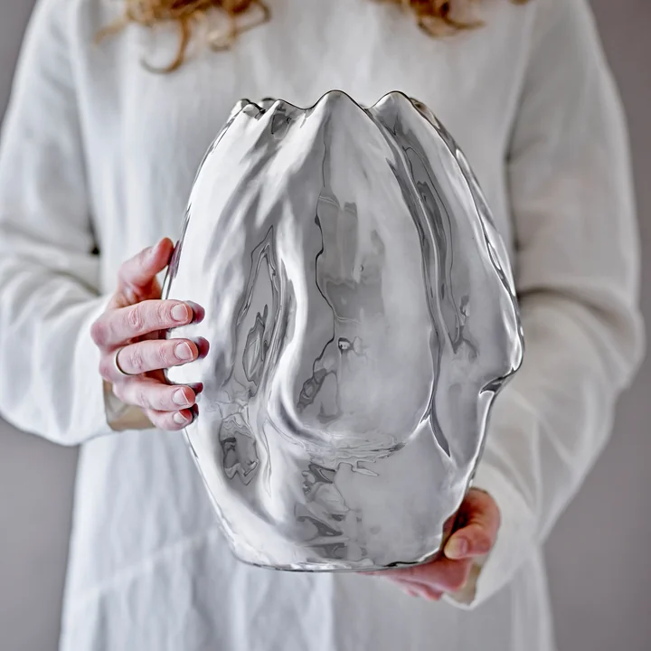 Bloomingville - Bobby Vase, silber