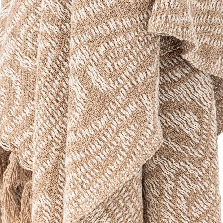 Bloomingville - Okapi Decke, 130 x 160 cm, braun