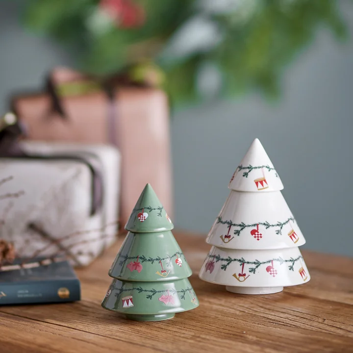 Bloomingville - Yule Steingut-Weihnachtsbäume
