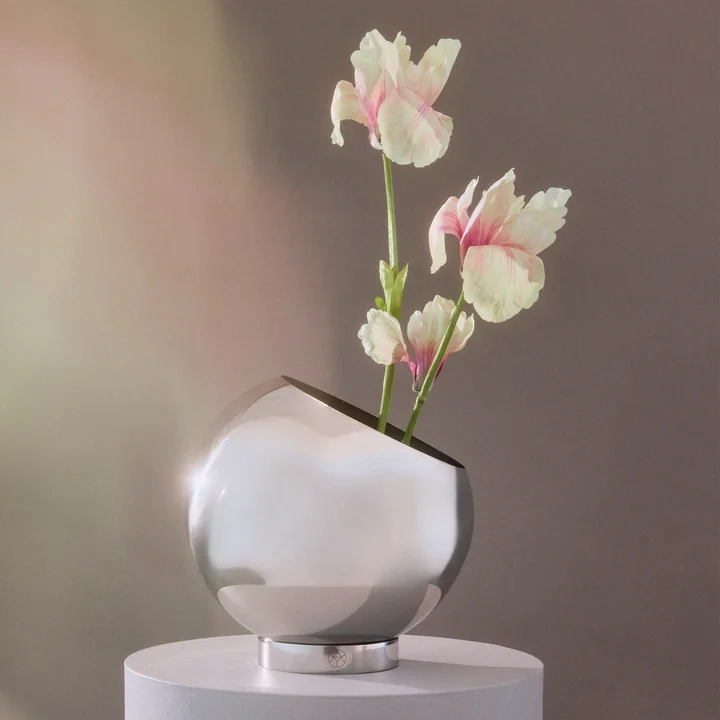 AYTM - Globe Blumentopf, silber