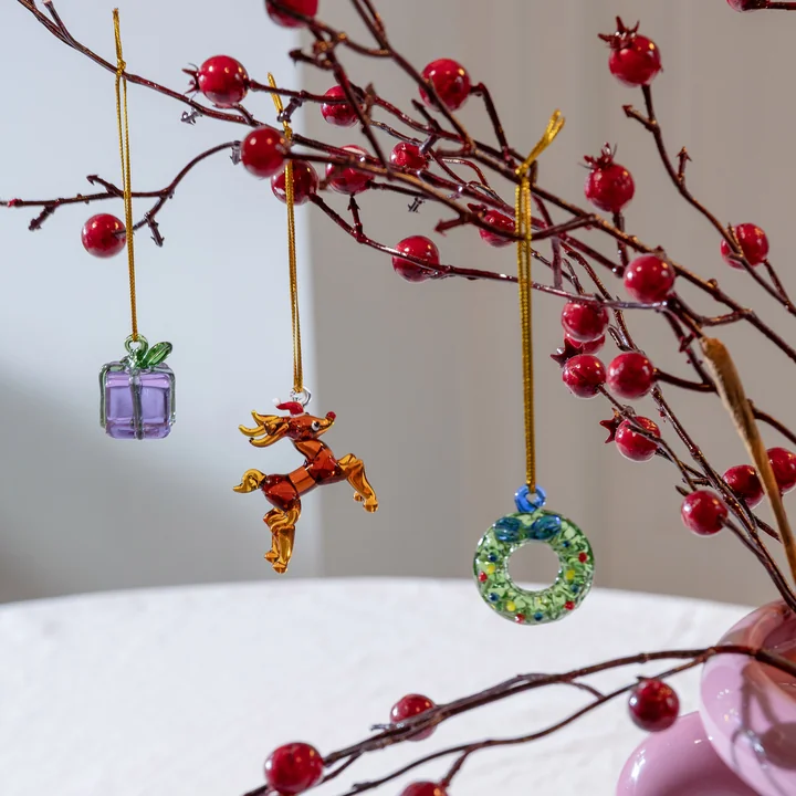 &klevering - Merry Ornament #1, mehrfarbig (3er-Set)