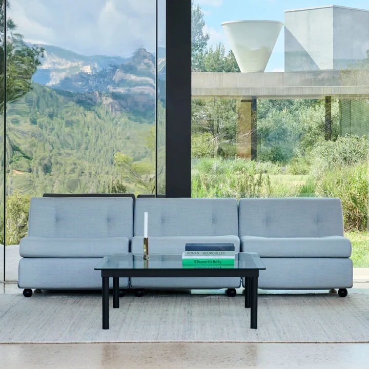 HAY - Amanta 3 Sitzer Sofa, frost blue / blaugrau (Kvadrat Naveli 723)