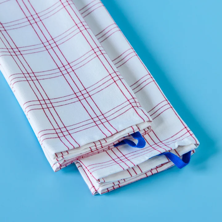 Nicolas Vahé - Chef Geschirrtücher, 70 x 50 cm, rot / weiß (2er-Set)