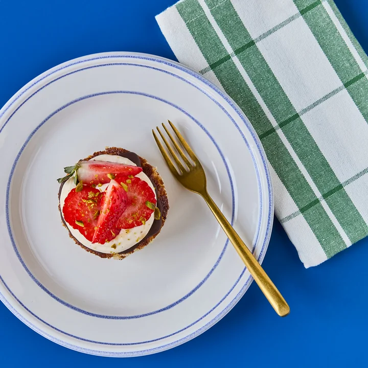 Nicolas Vahé - Cake Kuchengabel, antikgold-finish (4er-Set)