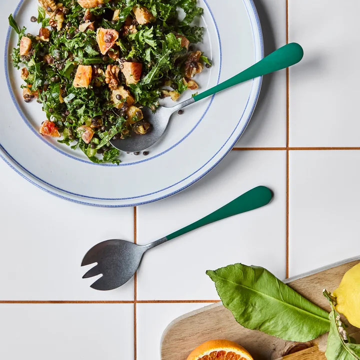 Nicolas Vahé - Serv Salatbesteck, grün (2-tlg.)