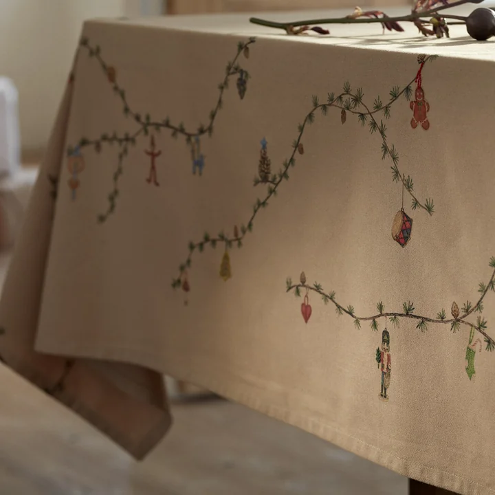 Kähler Design - Hammershøi Christmas Tischdecke, sand