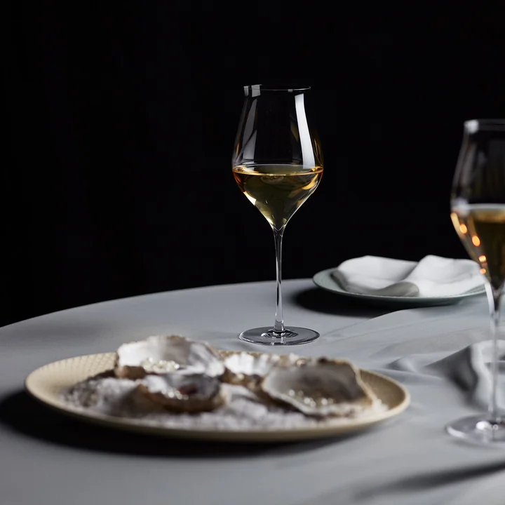 Lyngby Porcelæn - Rhombe Earth Servierplatte oval, marble