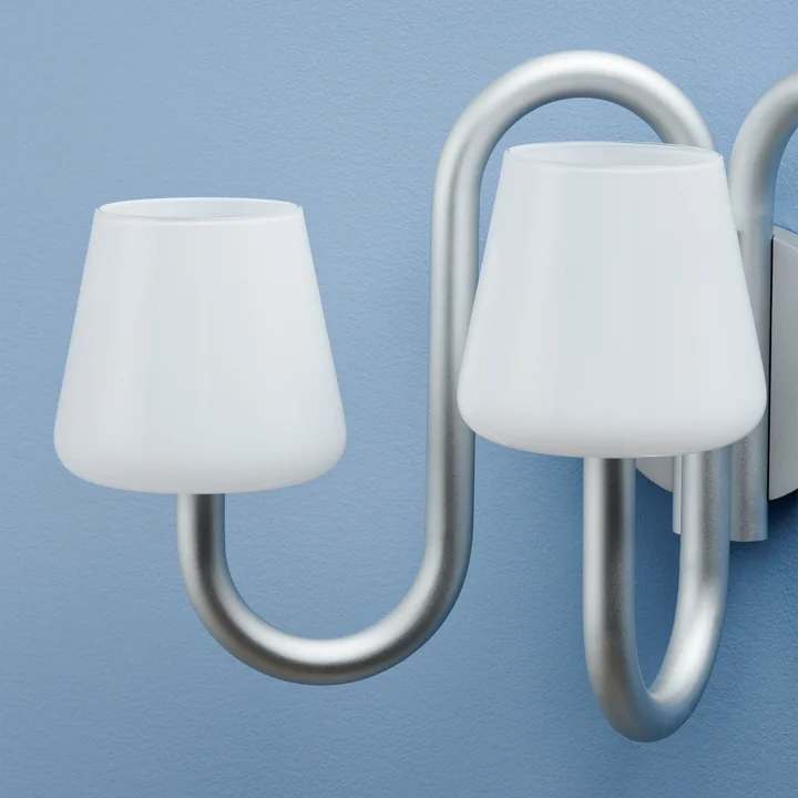 HAY - Apollo Wandleuchter, weiß opal glas