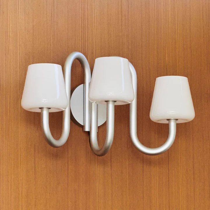 HAY - Apollo Wandleuchter, weiß opal glas