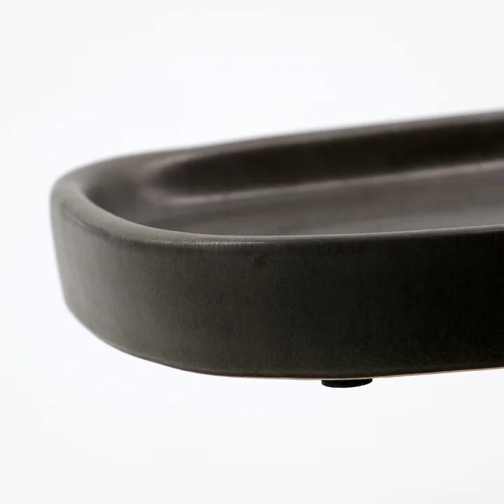 Meraki - Datura Tablett, 24.5 x 16.5 cm, dunkelgrau