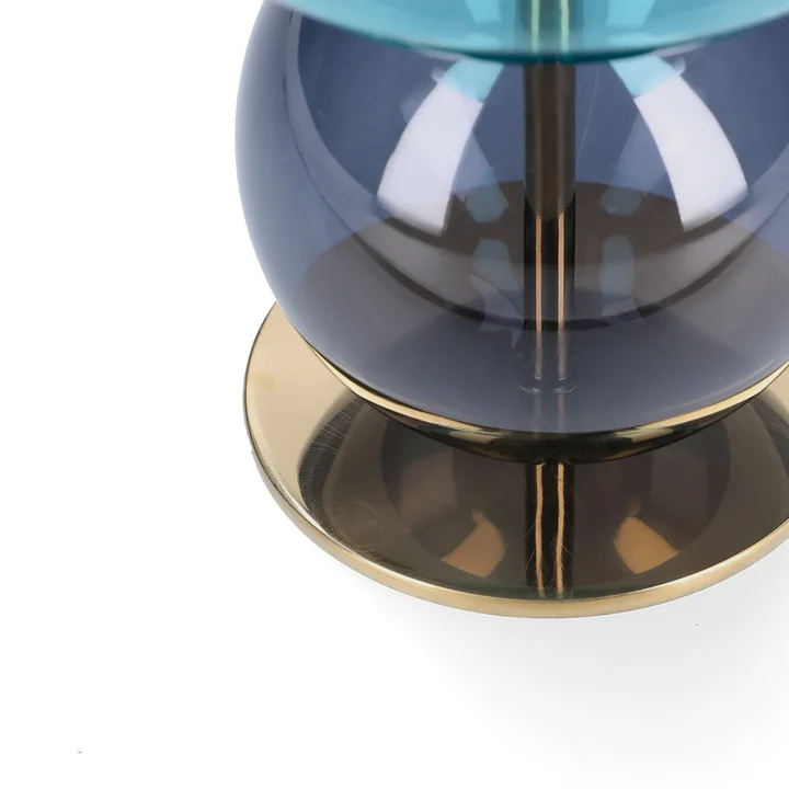 Holmegaard - Bubble Kerzenständer H 14 cm, hellblau / smoke