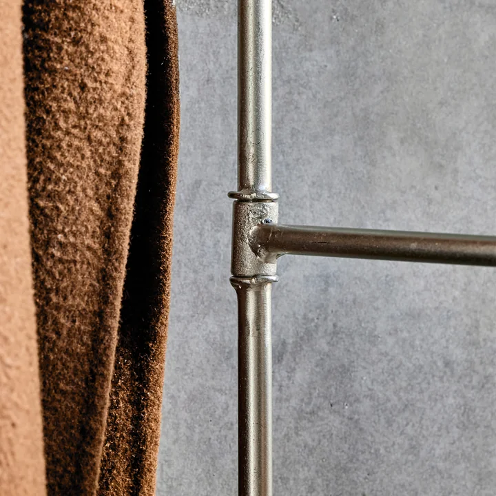 House Doctor - Flex Hakenleiste, H 70.5 cm, Silber-Finish