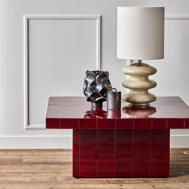 House Doctor - Brick Couchtisch, 100 x 100 cm, rot