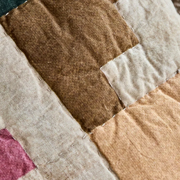 House Doctor - Block Kissenbezug, 50 x 50 cm, bunt