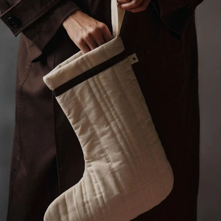 Ferm Living - Vari Weihnachtsstrumpf, natur