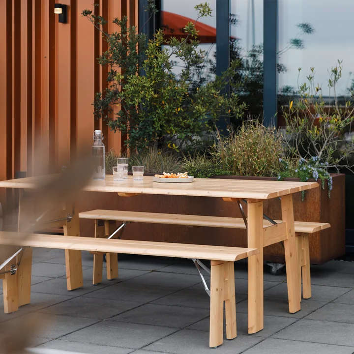 Zuiver - Avenue Garten-Set, natur (3-tlg.)