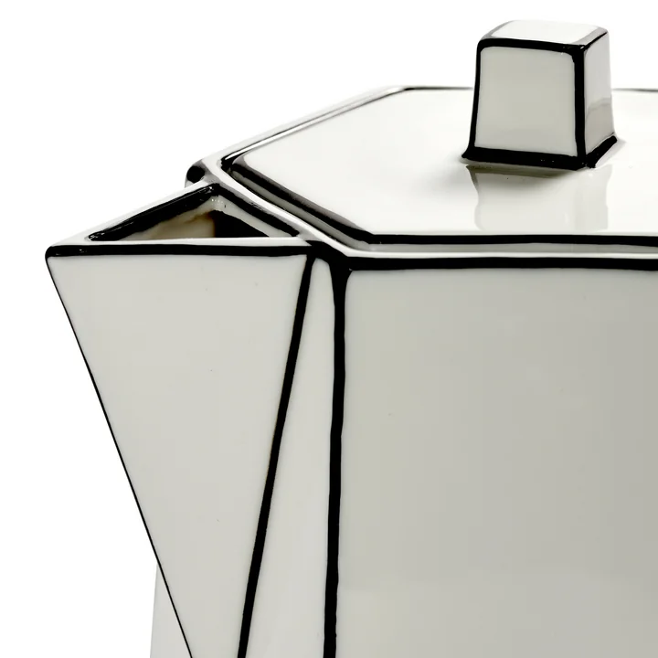 Serax - Carte Blanche Teekanne, weiß / schwarz