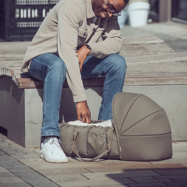 Sebra - Verdeck für 3-in-1 Baby Nestchen, dark olive