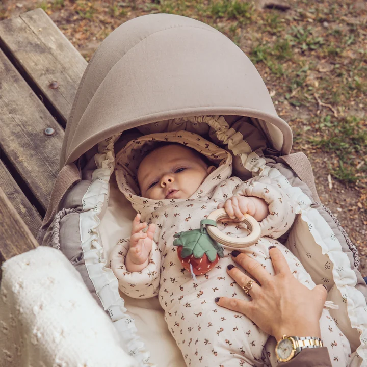 Sebra - Verdeck für 3-in-1 Baby Nestchen, jetty beige