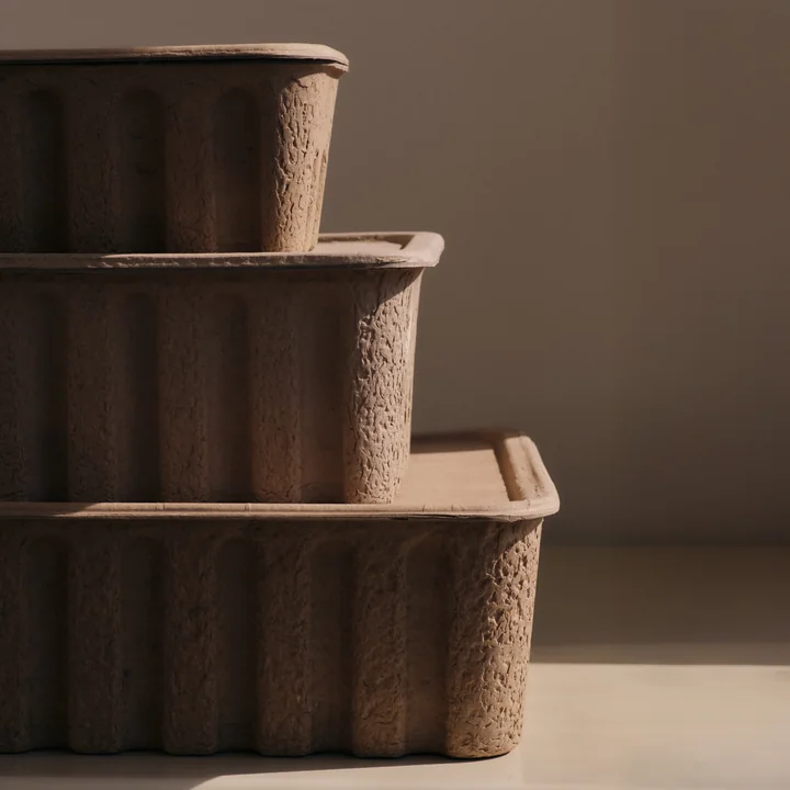 Ferm Living - Paper Pulp Aufbewahrungsbox, braun 